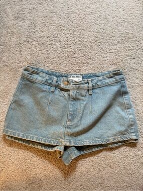 We The Free Light Blue Denim Women's Skort